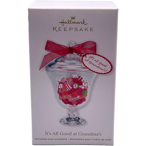 Hallmark Keepsake 2011 It's All Good at Grandma's Christmas Tree Ornament in Box - Picture 1 of 6